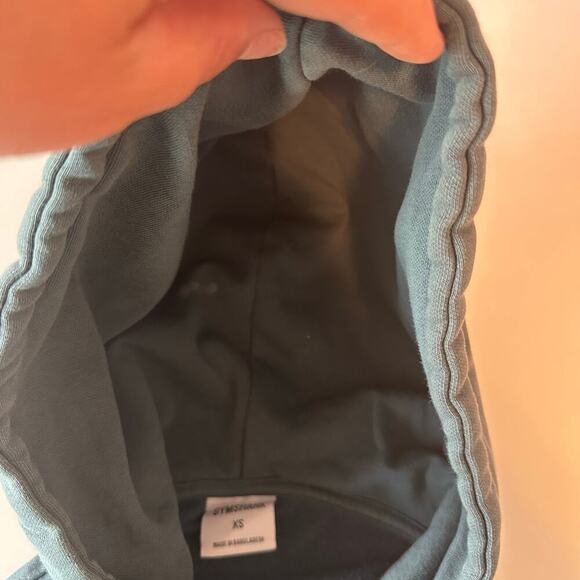 Gymshark Apollo Graphic Oversized Hoodie Size XS Green/Grey Activewear Athletic - Picture 5 of 8